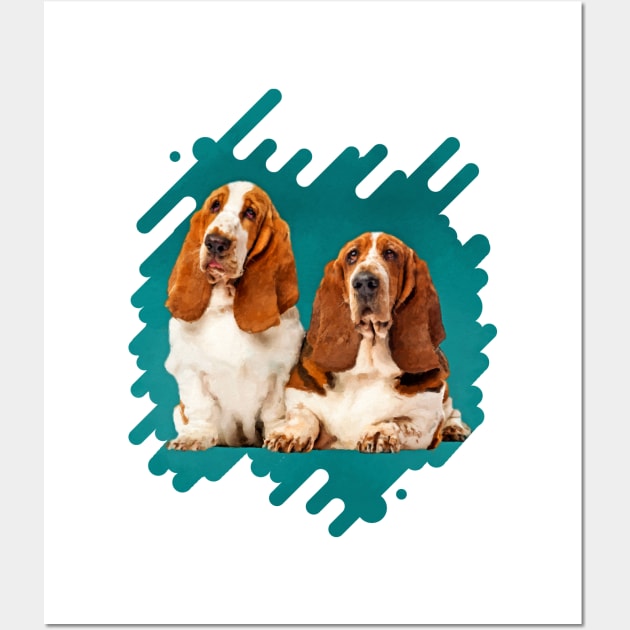 Basset Hound Wall Art by Nartissima